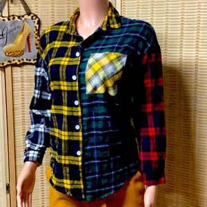 SHEIN XS SIZE 2, 100% COTTON MULTICOLOR, SWBLOUSE